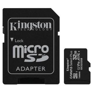 Paměťová karta Kingston Canvas Select Plus MicroSDHC 32GB UHS-I U1 + adapter