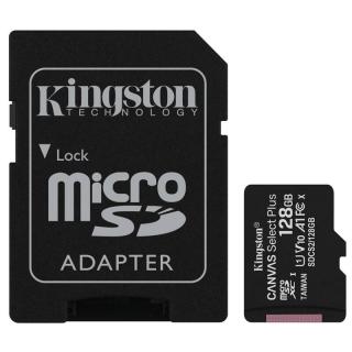 Paměťová karta Kingston Canvas Select Plus MicroSDXC 128GB UHS-I U1 + adapter