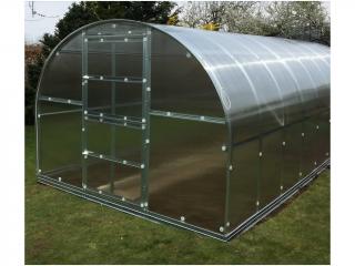 Zahradní skleník z polykarbonátu Covernit Classic 6 m  + Zahradní konev + Mulčovací textilie + Sada těsnění Délka skleníku: 6 m, Šířka skleníku: 3 m,…
