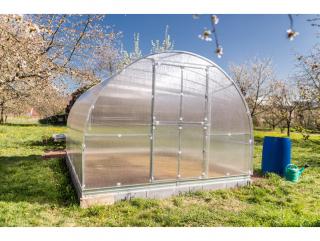 Zahradní skleník z polykarbonátu Gardentec Classic T 2 m  + Sada spirálových tyčí na rajčata Délka skleníku: 2 m, Šířka skleníku: 3 m, Tloušťka…