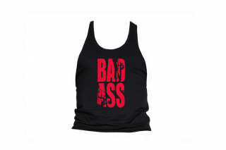 BAD ASS Tank Top Black/Red Velikost: L