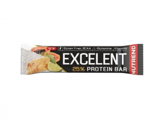 Nutrend Excelent protein bar - 85 g Příchuť: Limetka - Papaya