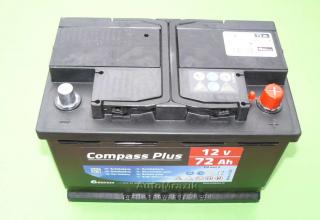 Autobaterie 12V 72Ah, EN 640A