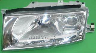 Přední světlo, světlomet, lampa levá Octavia 2000- s mlhovkou + motorek