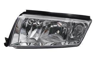 Přední světlo, světlomet, lampa levá Škoda Fabia stříbrné výrobce: Dovoz - Diamond