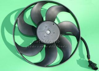 Ventilátor, větrák chladiče Octavia, Fabia velký 345mm výrobce: originál