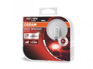 Žárovka přední světlomet sada 2ks H7 12V Osram - Nightbreaker Silver +100% světla