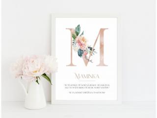 Plakát - Maminka M (30x40cm) s rámečkem