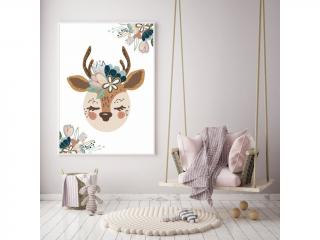 Plakát - Oh Deer M (30x40cm) s rámečkem