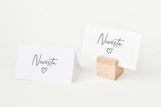 Svatební jmenovky vzor no.69 Jednoduché kartičky beze jmen