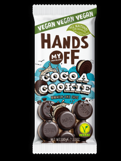 Hands off my chocolate - lískooříšková čokoláda, kakaové sušenky, 100 gramů