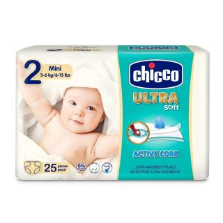 Jednorázové pleny Chicco Ultra Mini 3-6kg 25ks