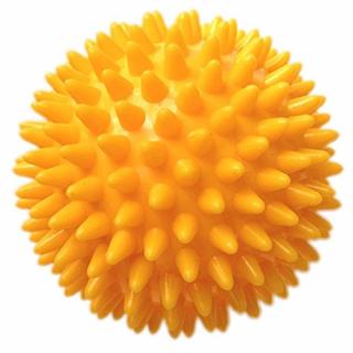 Masážní míček ježek 7 cm žlutý