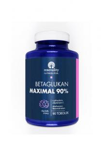 Renovality Betaglukan 90% MAXIMAL s Vitamínem C přírodního původu 90 tobolek, doplněk stravy