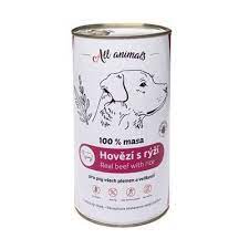 All Animals DOG hovězí mleté s rýží 1200g