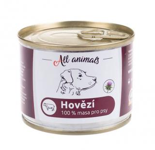 ALL ANIMALS hovězí, konzerva pro psy, 200 g