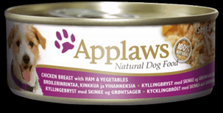 Applaws konzerva Dog Kuře, šunka a zelenina 156 g