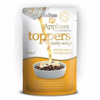 Applaws toppers Cat kuřecí polévka s Kuřetem 3 x 40 g