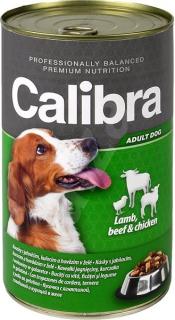 Calibra Dog konz. jehněčí+hovězí+kuřecí v želé 1240 g