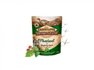 Carnilove dog pouch paté pheasant with raspberry leaves 300g