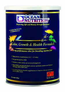 Color, Growth & Health Formula Marine Hmotnost: 500g (konzerva), Velikost granule: 0,1 - 0,3mm