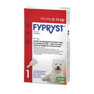 Fypryst Spot-on Dog S sol 1x0,67ml (2-10kg)