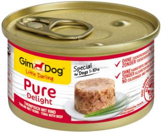 Gimdog Pure delight konz. tuňák s hovězím 85g
