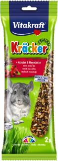 Kracker činčila bylinky+šípky2ks112g