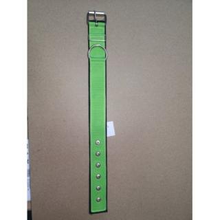 Obojek popruh DOLEŽEL kovová přezka polstrovaný 50cm zelená