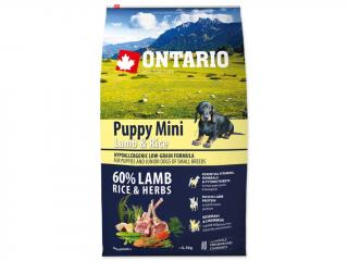 ONTARIO Puppy Mini Lamb & Rice 6,5 kg