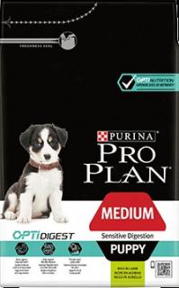 PURINA PRO PLAN Medium Puppy s OPTIDIGEST jehněčí 3kg