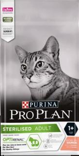 PURINA PRO PLAN Sterilised Adult 1+ s OPTIRENAL losos 3kg