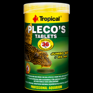 Tropical Pleco's 250ml tablety Jumbo size