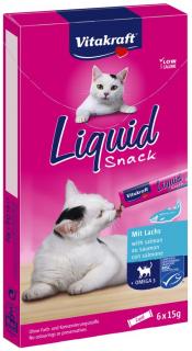 Vitakraft Cat Liquid Snack Omega 3 losos 6x15g
