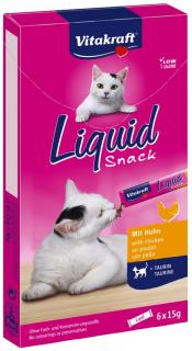 Vitakraft Cat Liquid Snack Taurin-kuře 6x15g