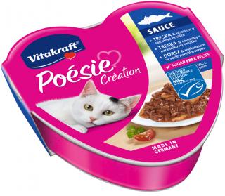 Vitakraft Poésie se šťávou treska, těstoviny, rajčata 85g