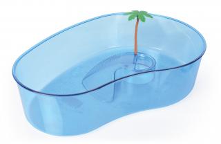 Želvárium Aruba s palmou plastové 40x27x9,5cm