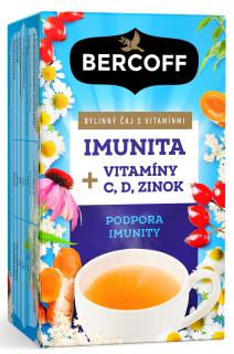 Imunita + vitamíny C, D a zinek - bylinný čaj (20 sáčků)