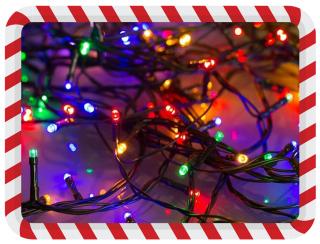 Vánoční osvětlení - LED řetěz na stromeček - 100 LED, 10 metrů Barva: RGB - Vícebarevné