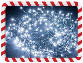Vánoční osvětlení - LED řetěz na stromeček - 300 LED, 30 metrů (VÝPRODEJ!)  MAXI VÝPRODEJ!! Barva: Studená bílá