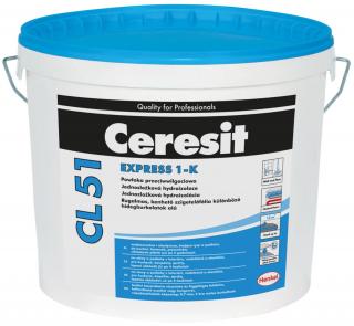 Jednosložková hydroizolace CL 51 EXPRESS 1-K 5 kg Ceresit