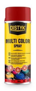 Opravná barva ve spreji DISTYK MULTI COLOR SPRAY 400 ml bílý hliník RAL 9006