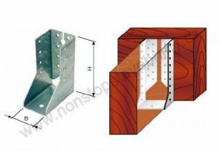 Trámový nosník uzavřený vnitřní 100 x 140mm W-JHF vzpěry