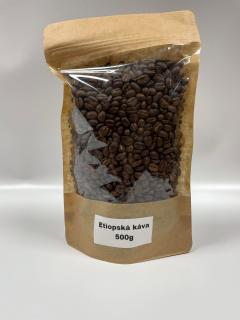 Etiopská zrnková káva, 500g (zrnková káva arabica)
