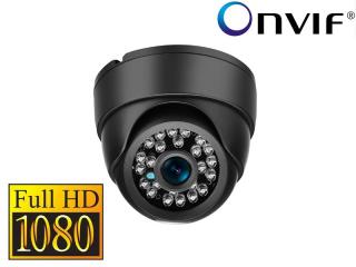 1080P FullHD 2.0Mpx Bezpečnostní Vnitřní IP kamera RJ-45 ONVIF černá (Kompaktní vnitřní IP kamera s nočním viděním a vysokým rozlišením FullHD 1080P)
