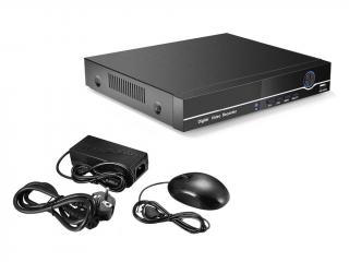 H.265 NVR Digitální záznamové zařízení pro 4 IP kamery PoE 802.3af ONVIF 4CH (4K / 8Mpx) HDMI (Digitální záznamové zařízení s podporou moderního kodeku H.265, integrovaným LAN switchem s aktivním PoE napájením pro 4 IP kamery s rozlišením max. 4K UltraHD)