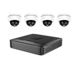 PROFI set 4 venkovních DOME IP kamer OTOČNÉ ZOOM H.265 UltraHD 5Mpx se záznamem 2TB Aktivní PoE napájení (Kompletní kamerový set 4 bezpečnostních venkovních H.265 DOME IP OTOČNÝCH kamer s optickým zoomem a s UltraHD 5Mpx rozlišením a aktivním PoE napájení