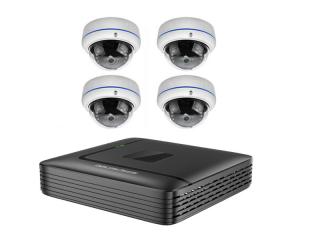 PROFI Venkovní IP kamerový set DOME H.265 4K UltraHD 8Mpx se záznamem 2TB Aktivní PoE napájení AUDIO (Kompletní kamerový set 4 bezpečnostních venkovních H.265 DOME IP kamer s rozlišením 4K UltraHD 8Mpx a aktivním PoE napájením, včetně 2TB pevného disku.)