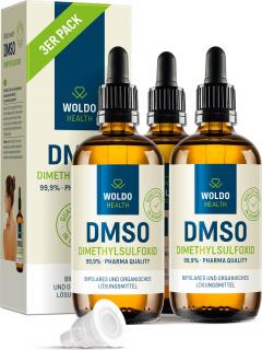 DMSO dimethylsulfoxid 99.9% 300 ml WoldoHealth