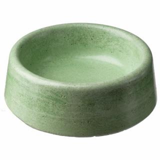 Betonová miska pro kočky s glazurovaným povrchem - zelená